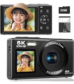 Amazon | デジカメ 5K録画 64MP 水中カメラ 10M 防水 デュアル